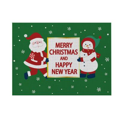 China 2021 New Christmas 2021 Fresh Rectangular Cotton Ins Place Rug Cotton Small Fresh Rectangular Western Place Rug for sale