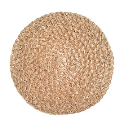 China Sustainable Heavy Thick Dining Table Dining Woven Place Mat Cotton Yarn Bowl Dish Coaster for sale