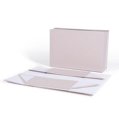 China Recycled Gift Paper Box Rectangle Fold Cardboard Materials Simple Magnetic Flat Magnetic Storage Magnet Storage Recycled Packaging Magnetic Gift Box for sale