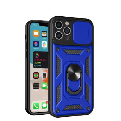 China Rotating Metal Shockproof Ring Protective Film Camera Bracket Phone Case For vivo Y20 Y20I Y20S Y12S iqooulx TPU Shockproof Phone Case for sale