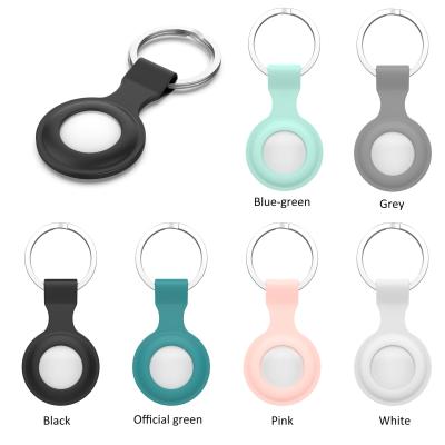 China Anti-Drop In Tracker Running Shockproof Key Locator Case Airtag Silicone Factory Cover Device For Apple Airtags Silicone Case for sale