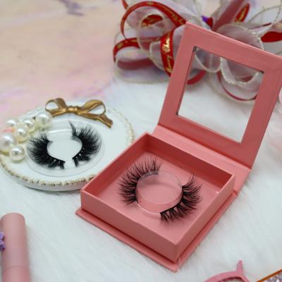 China Soft Mink 5D Mink Lashes Private Label Pure Mink Eyelashes Ashes Free Samples 3D With Pink Customer Box for sale