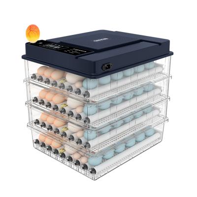 China Automatic Temperature Control AC DC Dual Power 256 Capacity Hatching Eggs Incubator For Poultry Bird Chickens for sale