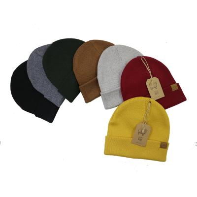 China M21 COMMON Sewingman Caps Custom Wool Rib Knit Double Layer Winter Beanie Hat Warm Merino for sale