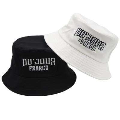 China Wholesale Custom 100% Cotton Embroidery Men's And Women's Adult Bucket Hats With Custom Embroidery for sale