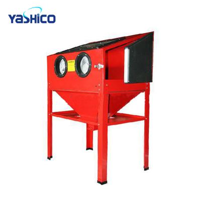 China Abrasive Blast Rust Cleaning 220L Vertical Blast Cabinet Machinery Repair Shops for sale