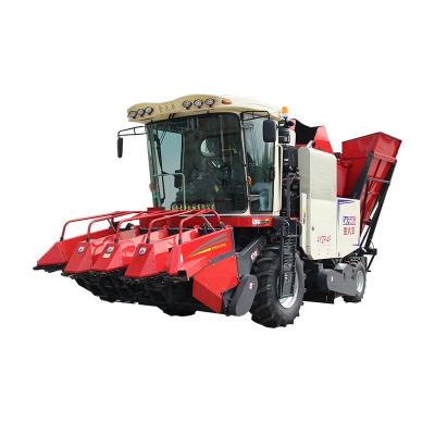 China Maize 4 Rows Maize Harvester Corn Combine Harvester With Peeling And Cutting System Combine Harvester For Wheat Cob for sale