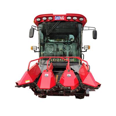 China Maize Chassis Hydraulic Steering Maize Harvester 190hp 3 Rows Second Hand Harvester for sale