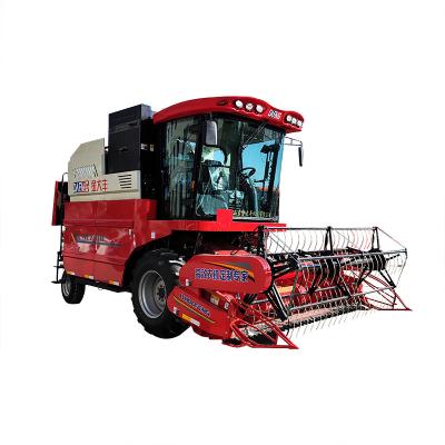 China Wheat Fine Quality Axial Flow Wheeled Wheat Combine Harvester With Big Grain Tank for sale