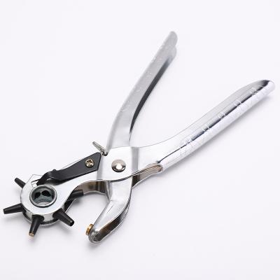 China MULTI FUNCTIONAL Effort-saving Leather Belt Punch Hand Tool Carbon Steel Turning Pliers for sale