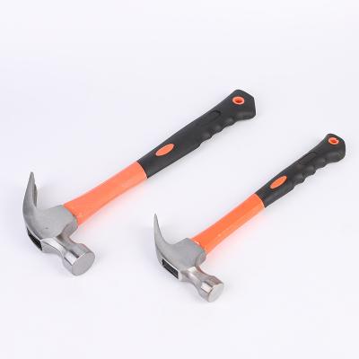 China Nail Hammer Factory Price Forged Hammers Hand Tools 8oz Carbon Steel Forging Power Grabbing Claw Hammer for sale