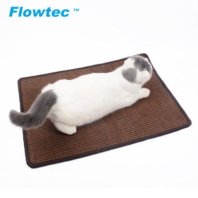 China Viable Thick Natural Sisal Felt Cat Scratching Mat Protective Cover Cat Scratch Mats Horizontal Cat Floor Scratcher Protect Mats for sale