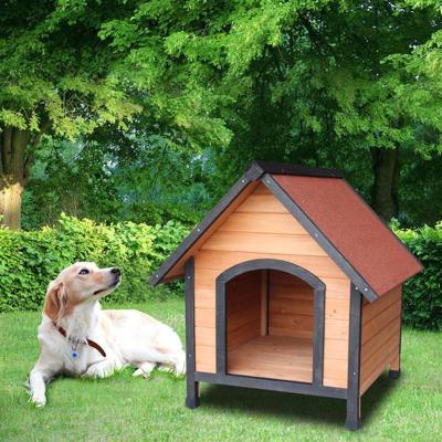 China Four Seasons Cat Kennel Cages Adjustable Feet Removable Floor Pet Kennel Dog Bed Waterproof Home Living Outdoor Wooden Shelter for sale