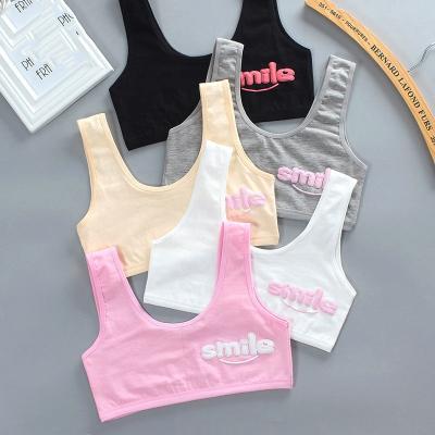 China 2Pcs/lot QUICK DRY teen girl sports bra training bra kids camisole small youth underwear upper puberty for 8-16years for sale