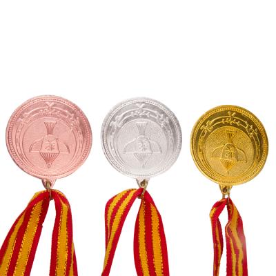 China China factory price running champions league soccer sports medal with ribbon for sale