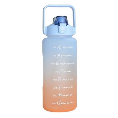 China Gym 64oz Gallon Sport Bpa Tritan Custom Motivational Sublimation Air Viable Plastic Reusable Free Water Bottle With Time Marker for sale