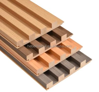 China Waterproof+ECO-Friendly New Designs Widely Used Soundproofing Slat Panel Diffusion Wall Panel For Exterior for sale