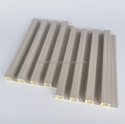 China Waterproof+ECO-Friendly Factory Direct Price Slats  waterproof fireproof wall panels Wall Decoration Materials WPC Wall sheet for sale