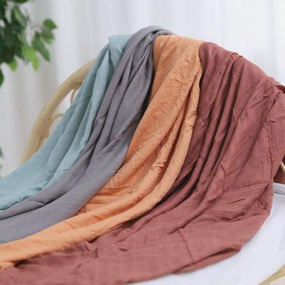 China PORTABLE Solid Bamboo Muslin Wrap Active Printing Baby Blanket Blanket For Customized Order Wholesales Hit Of The Year for sale