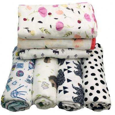 China PORTABLE Hot Sale Customized Size 100% Soft And Comfortable Muslin Cotton Baby Wrap Covering for sale