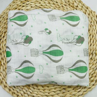 China PORTABLE bamboo muslin wrap wrap turtle pattern blankets for newborn boy and girl for sale