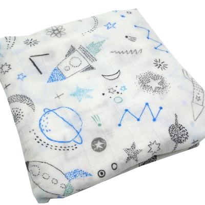 China Wholesale New 2021 PORTABLE soft natural material knitted infant wrap blankets muslin wrap blankets bambocotton private label for sale