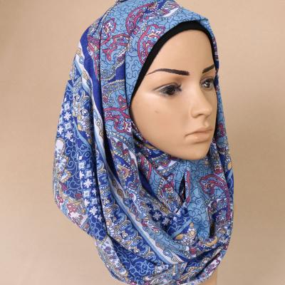 China Muslim Headband GVS053 High Quality Elastic Islamic Long Tank Top COTTON Women's Floral Print Hijab Scarf Scarves Long Tank Top GVS053 for sale