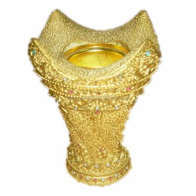 China Polyreisn Mubkhar New Arabic and Antique Gold Fill Censer for sale