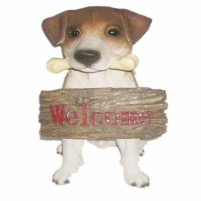 China garden & Welcome Home Decking Sign for Garden, Resin Welcome Sign, Dog Garden Ornament for sale