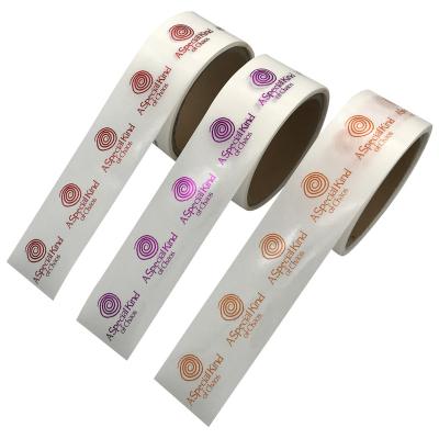 China Waterproof Custom Printing Transparent Purple Foil Labels , Hot Clear Round Stamping Gold Foil Sticker Labels for sale