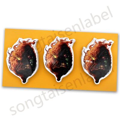 China Transparent Waterproof LOGO Sticker Die Cut Label Stickers Waterproof Custom Waterpoof Vinyl Die Cut for sale