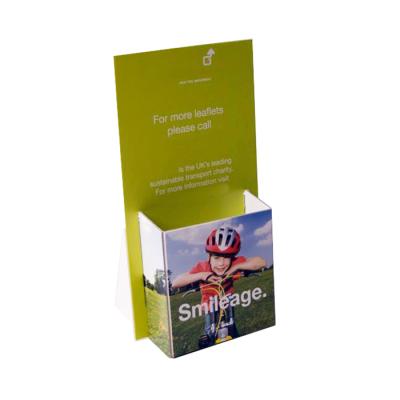 중국 Custom POP Cardboard Brochure Holder Recyclable Material Foldable Display Counter For Retail 판매용