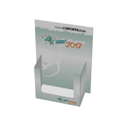 중국 Foldable Counter Rack Custom Cardboard Recyclable Material Brochure Display For POP 판매용