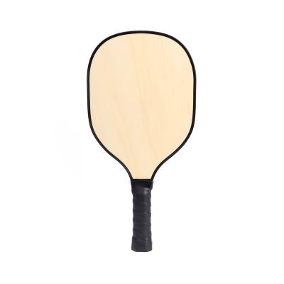 China Portable/Durable/Eco-Friendly/Warterproof/Light Weight/Comfortable Manufacturer Custom ODM Pickleball Paddle Set of 4 Cheap Log Colored Poplar Wood Pickleball Racket for sale