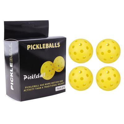 China Squash Wholesales 40 Holes 74mm Pickleball Golf 24 Hole Holed Balls PE Floating Pikleball Balls Manufacturer for sale