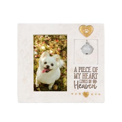 China 2021 New Retro Customized Picture Frame Photo Picture Frame With Golden Heart For Pet Dog& Cat Memorial Gifts for sale