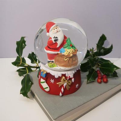 China China Personalized Snow Globe, Custom Santa Snow Shaker, Custom Glass Snowglobe Christmas Gift for sale