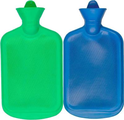 China Convenient Hot Water Bottles, 2 Liter Natural Rubber & BPA Free Durable Hot Water Bag for Hot Compress and Heat Therapy for sale