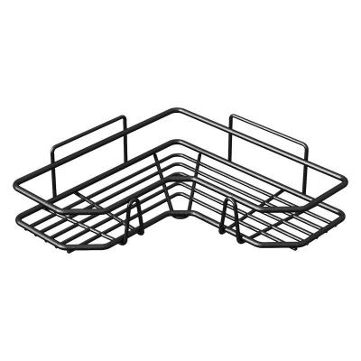 China Durable Bathroom Shelf Bathroom Corner Shelf China Wall Mount Sus 304 Stainless Steel Storage Basket Rack Shelf C for sale