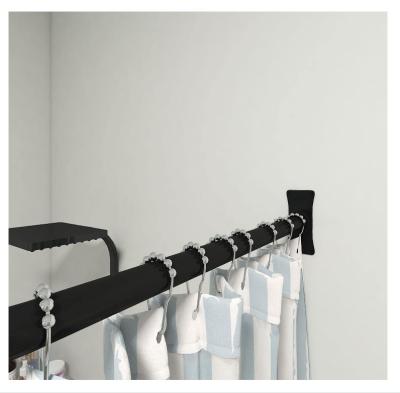 China Viable Curtain Rod Resin Head Metal Decoration Shower Curtain Rod Prices Curtains Rods Customized Living Room Decoration for sale