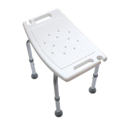 China Wholesale Bath and Bathroom Adjustable Aluminum Medical Chair Stool Stainless Steel Tube Shower Seat E-commerce Bath Shower Set Disabled Bathtub Stool Shower Bench zu verkaufen