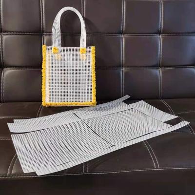 China Bag knitting plastic accessories. .etc Mesh Sheet Chenille Gold Velvet Diy Bag Auxiliary New and Weaving Aid Easy Knit Aid for sale