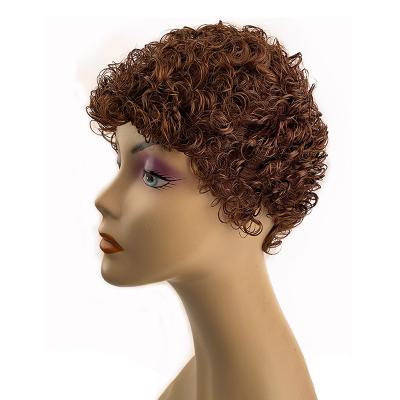 China The other European and American synthetic short curly African curly wig suitable for black women for sale