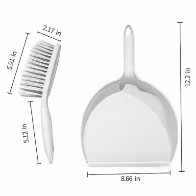 China High quality portable clean and clear brush dustpan and classic plastic dustpan for sale