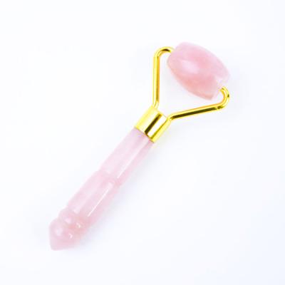 China Simple Multifunctional Jade Christmas Gift Mini Jade Beauty Equipment Head Massager Set Jade Stone Roller Rose for sale