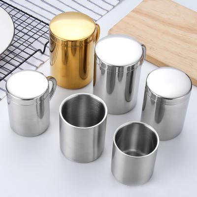 China 210ml 260ml 400ml Stainless Steel Tea Cup Kids Mug Coffee Mug Viable Milk Mug for sale