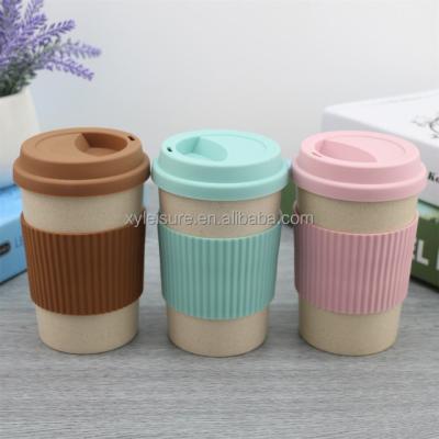 China Sustainable Custom Coffee Cup Silicone Cover Insulated Coffee Mug for sale