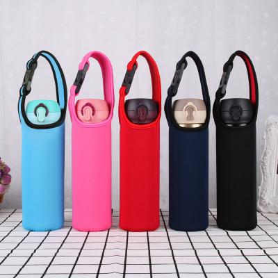 China Waterproof Neoprene Water Bottle Carrier With Buckle for sale