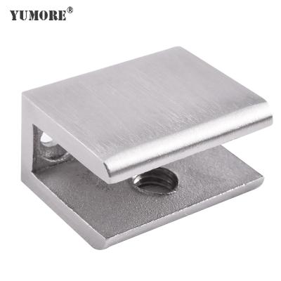 China 2021 glass clamp 304 stainless steel square glass holding clips for sale