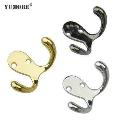 China Hot sale fashion bag clothes wall hanger safety colorful hanging coat wood black metal hook for sale